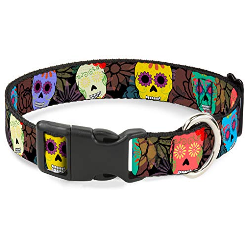 Buckle-Down bac-w34216-ns Breakaway Katzenhalsband, 1/5,1 cm Wide-fits 15,2–22,9 cm Neck-small, Skulls von Buckle-Down
