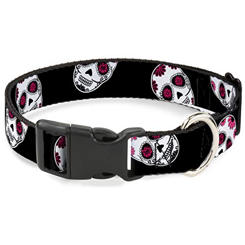 Buckle-Down bac-w34544-nl Breakaway Katzenhalsband, 1/5,1 cm Wide-fits 22,9–38,1 cm Neck-Large, Sugar Skulls von Buckle-Down