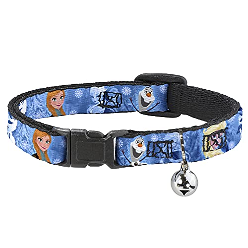 Buckle-Down bac-wdy148-nm Breakaway Cat Collar-Frozen Charakter Stellt Blues, 1/5,1 cm W-8 – Premium QUALITÄT – – 30,5 cm Neck-medium von Buckle-Down