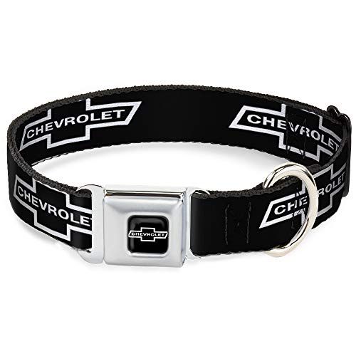 Buckle-Down dc-wch044-wm 40,6–58,4 cm chax-1965 Chevrolet Fliege Full Color Schwarz/Weiß Halsband, breit Medium von Buckle-Down