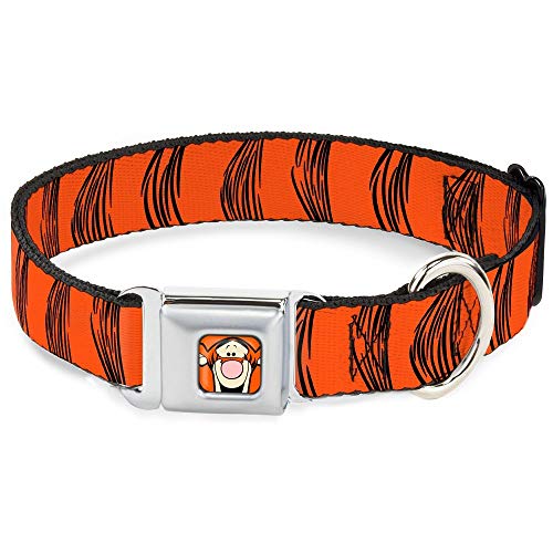 Buckle Down dc-wdy282-wm dyhy Tigger Face Close Hundehalsband, wide-medium/40,6–58,4 cm von Buckle-Down