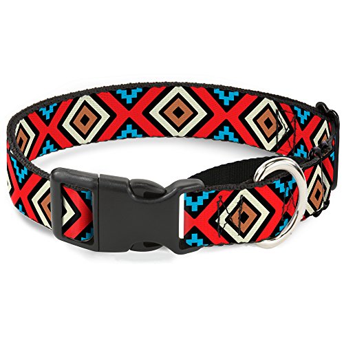 Buckle-Down geometric1 schwarz/rot/Hellbraun/braun/Baby Blau Martingale Hundehalsband, 3,8 cm Wide-fits 45,7–81,3 cm Neck-Large Buckle-Down geometric1 schwarz/rot/Hellbraun/braun/Baby Blau Martingale Hundehalsband, 3,8 cm Wide-fits 45,7–81,3 cm Neck-Large von Buckle-Down