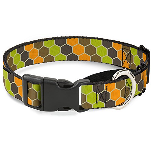 Buckle-Down mgc-w30859-wm Honeycomb grünen/Orange Martingale Hundehalsband, Medium Buckle-Down mgc-w30859-wm Honeycomb grünen/Orange Martingale Hundehalsband, Medium von Buckle-Down