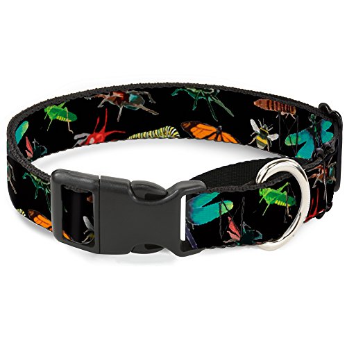 Buckle-Down mgc-w30944-l Insekten verstreut Nahaufnahmen schwarz Martingale Hundehalsband, groß Buckle-Down mgc-w30944-l Insekten verstreut Nahaufnahmen schwarz Martingale Hundehalsband, groß von Buckle-Down