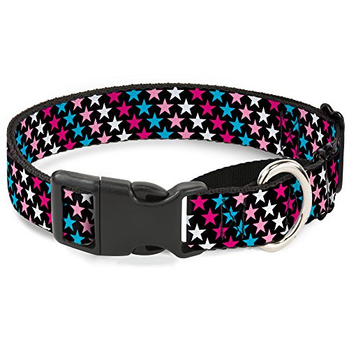 Buckle-Down mgc-w31312-ws Mini Sterne schwarz/pink/blau/weiß Martingale Hundehalsband, klein Buckle-Down mgc-w31312-ws Mini Sterne schwarz/pink/blau/weiß Martingale Hundehalsband, klein von Buckle-Down