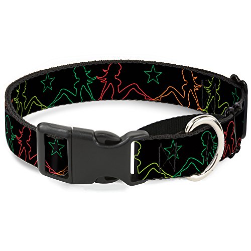 Buckle-Down mgc-w31374-wm Schmutzfänger Mädchen mit Star Outline schwarz/Multicolor Martingale Hundehalsband, Medium Buckle-Down mgc-w31374-wm Schmutzfänger Mädchen mit Star Outline schwarz/Multicolor Martingale Hundehalsband, Medium von Buckle-Down