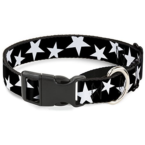 Buckle-Down mgc-w33924-wl Multi Sterne schwarz/weiß/schwarz/weiß Outline Martingale Hundehalsband, groß von Buckle-Down