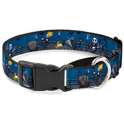 Buckle-Down mgc-wdy037-m Martingal Hund Collar-NBC Jack, Zombie Duck & Zero Friedhof Szene, 2,5 cm w-11–43,2 cm Neck-medium Buckle-Down mgc-wdy037-m Martingal Hund Collar-NBC Jack, Zombie Duck & Zero Friedhof Szene, 2,5 cm w-11–43,2 cm Neck-medium von Buckle-Down