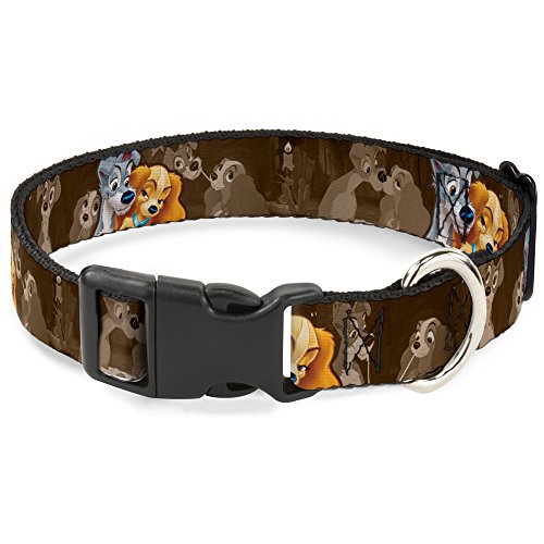 Buckle-Down PC-WDY372-L Kunststoff-Clip-Halsband für Damen und Trampfe, 2-Positionen/Spaghettitüss Szene, Braun, 2,5 cm Breite: 38,1–66 cm Halsumfang, Größe L Buckle-Down PC-WDY372-L Kunststoff-Clip-Halsband für Damen und Trampfe, 2-Positionen/Spaghettitüss Szene, Braun, 2,5 cm Breite: 38,1–66 cm Halsumfang, Größe L von Buckle-Down
