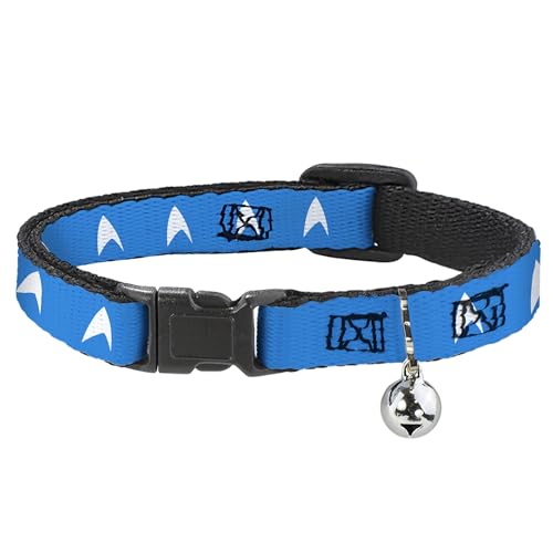 CBS Studios Inc. Katzenhalsband, Abreißhalsband mit Glöckchen, Star Trek Sternenflottenabzeichen, blau-weiß, 21,6 bis 30,5 cm, 1,3 cm breit CBS Studios Inc. Katzenhalsband, Abreißhalsband mit Glöckchen, Star Trek Sternenflottenabzeichen, blau-weiß, 21,6 bis 30,5 cm, 1,3 cm breit von Buckle-Down