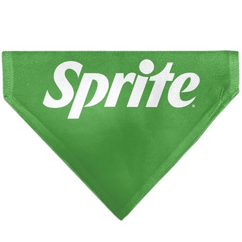 Coca-Cola Haustier-Halstuch, Sprite-Text, Logo, grün-weiß, Schlupfhalsband, nur Bandana von Buckle-Down