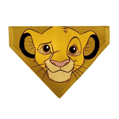 Disney Haustier-Halstuch, König der Löwen, junges Simba-Gesicht, Nahaufnahme, Orange Disney Haustier-Halstuch, König der Löwen, junges Simba-Gesicht, Nahaufnahme, Orange von Buckle-Down