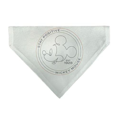 Disney Haustier-Halstuch, Mickey Mouse Stay Positive Line, Weiß, mehrfarbig, nur zum Hineinschlüpfen Disney Haustier-Halstuch, Mickey Mouse Stay Positive Line, Weiß, mehrfarbig, nur zum Hineinschlüpfen von Buckle-Down