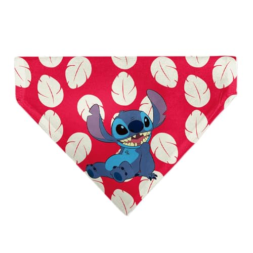 Disney Haustier-Halstuch, Motiv: Lilo und Stitch-Kleid, Blätter, sitzende Pose, rot, nur Schlupfhalsband Disney Haustier-Halstuch, Motiv: Lilo und Stitch-Kleid, Blätter, sitzende Pose, rot, nur Schlupfhalsband von Buckle-Down