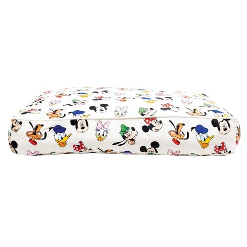 Disney Hundebett, sensationelle sechs Gesichter, elfenbeinfarben, rechteckiger Zwickel von Buckle-Down