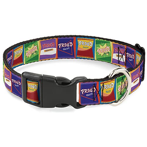 Disney Hundehalsband, Kunststoffschnalle, The Proud Family Proud Snacks, Logo-Blöcke, mehrfarbig, 28,9 bis 41,9 cm breit Disney Hundehalsband, Kunststoffschnalle, The Proud Family Proud Snacks, Logo-Blöcke, mehrfarbig, 28,9 bis 41,9 cm breit von Buckle-Down