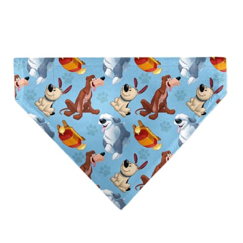 Disney Pet Bandana Disney Princess Dogs Group Collage Paws Blues Slip On Collar Bandana Only von Buckle-Down