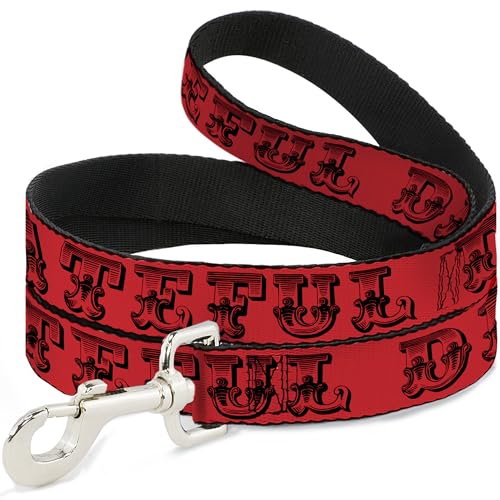 Grateful Dead Pet Leash, Hundeleine, Grateful Dead Text Skull Roses Red, 120 cm lang, 2,5 cm breit Grateful Dead Pet Leash, Hundeleine, Grateful Dead Text Skull Roses Red, 120 cm lang, 2,5 cm breit von Buckle-Down