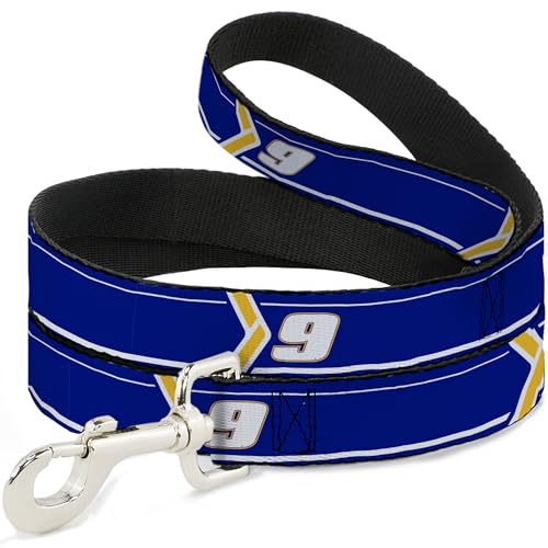 Hendrick Motorsports Hundeleine, HMS Auto-Scheme, Blau, Gelb, Weiß, 1,8 m lang, 2,5 cm breit Hendrick Motorsports Hundeleine, HMS Auto-Scheme, Blau, Gelb, Weiß, 1,8 m lang, 2,5 cm breit von Buckle-Down