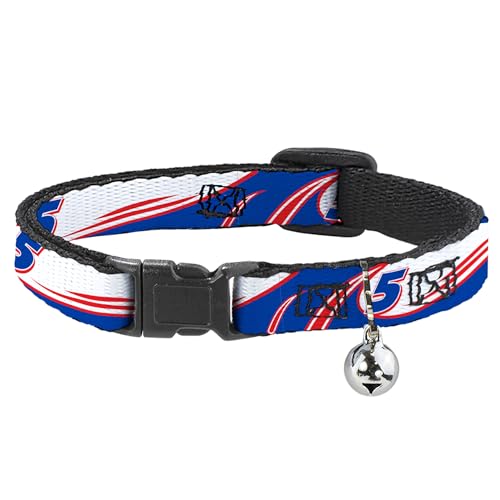 Hendrick Motorsports Katzenhalsband, Abreißhalsband mit Glöckchen, Kyle Larson #5, Auto-Scheme, Weiß, Blau, Rot, 21,6 bis 30,5 cm, 1,3 cm breit Hendrick Motorsports Katzenhalsband, Abreißhalsband mit Glöckchen, Kyle Larson #5, Auto-Scheme, Weiß, Blau, Rot, 21,6 bis 30,5 cm, 1,3 cm breit von Buckle-Down