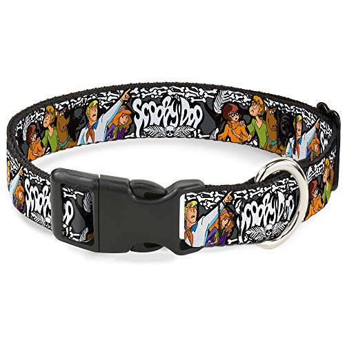Buckle-Down Scooby DOO Hundehalsband, Kunststoff-Clip, Mehrfarbig, 2,5 cm breit, passend für 38,1–66 cm Halsumfang, Größe L (DC-BKSR-WSD014-1.0-L) Buckle-Down Scooby DOO Hundehalsband, Kunststoff-Clip, Mehrfarbig, 2,5 cm breit, passend für 38,1–66 cm Halsumfang, Größe L (DC-BKSR-WSD014-1.0-L) von Buckle-Down