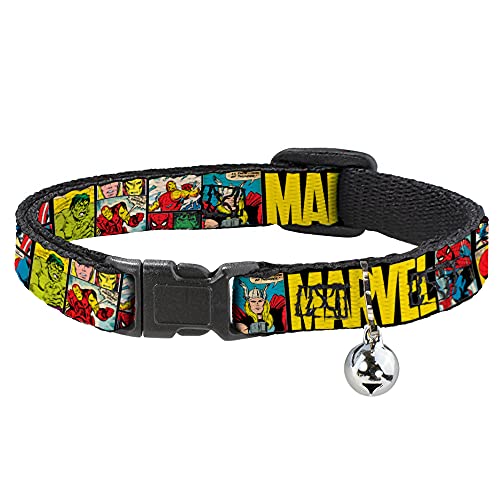 Katzenhalsband Marvel Retro Comic Panels 20,32-30,5 cm breit von Buckle-Down