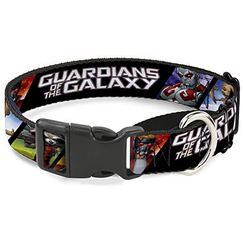 Martingale Guardians of The Galaxy Hundehalsband mit 5 Figuren, 40,6 bis 58,4 cm, 3,8 cm breit von Buckle-Down