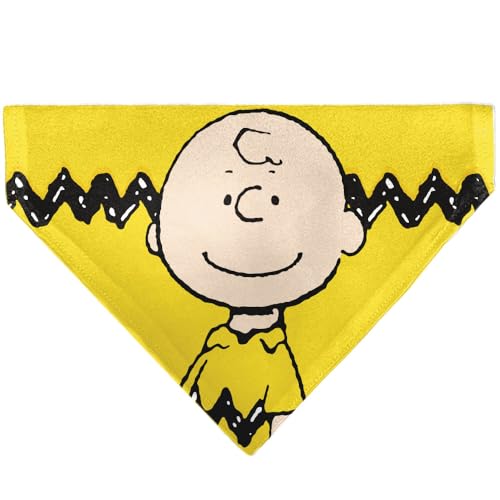 Peanuts Haustier-Halstuch, Charlie Brown, lächelndes Gesicht, mit Streifen, gelb, Schlupfhalsband, Bandana Peanuts Haustier-Halstuch, Charlie Brown, lächelndes Gesicht, mit Streifen, gelb, Schlupfhalsband, Bandana von Buckle-Down