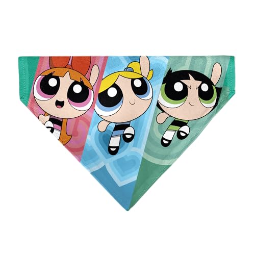 Powerpuff Hundehalstuch für Mädchen, The Powerpuff, Fliegerhaltung, Rosa, Blau, Grün, Schlupfhalsband, Bandana Powerpuff Hundehalstuch für Mädchen, The Powerpuff, Fliegerhaltung, Rosa, Blau, Grün, Schlupfhalsband, Bandana von Buckle-Down
