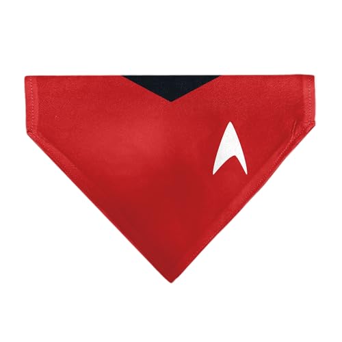 Star Trek Haustier-Halstuch, Star Trek, Original-Serie, Rot, Uniformdruck, Schlupfhalsband, nur Bandana Star Trek Haustier-Halstuch, Star Trek, Original-Serie, Rot, Uniformdruck, Schlupfhalsband, nur Bandana von Buckle-Down