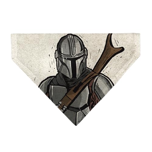 Star Wars Haustier-Halstuch, Motiv: Star Wars The Madalorian Impression, Malerei, Beige, nur Schlupfhalsband Star Wars Haustier-Halstuch, Motiv: Star Wars The Madalorian Impression, Malerei, Beige, nur Schlupfhalsband von Buckle-Down