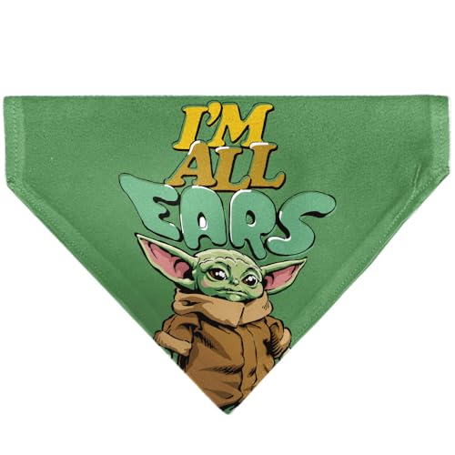 Star Wars Haustier-Halstuch, Star Wars Grogu Im All Ears Pose, Grün, Schlupfhalsband Star Wars Haustier-Halstuch, Star Wars Grogu Im All Ears Pose, Grün, Schlupfhalsband von Buckle-Down