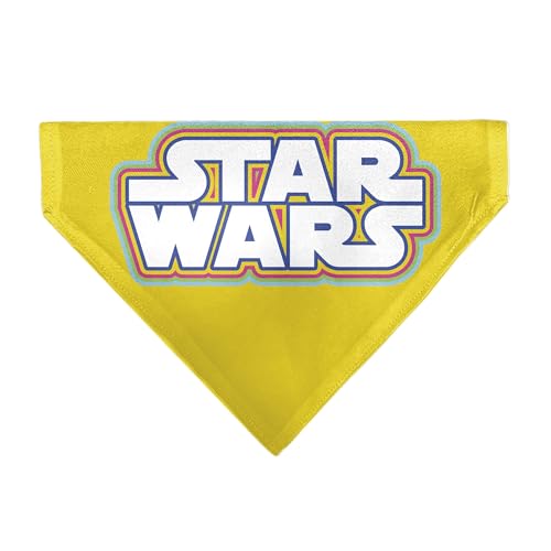 Star Wars Haustier-Halstuch, Star Wars Titel-Logo, Gelb, mehrfarbig, Weiß, nur Schlupfhalsband Star Wars Haustier-Halstuch, Star Wars Titel-Logo, Gelb, mehrfarbig, Weiß, nur Schlupfhalsband von Buckle-Down