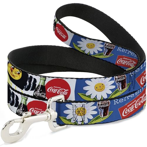 The Coca-Cola Company Hundeleine, Hundeleine, Vintage-Coca Cola Go Refreshed Ads and Icons Collage, 1,2 m lang, 2,5 cm breit The Coca-Cola Company Hundeleine, Hundeleine, Vintage-Coca Cola Go Refreshed Ads and Icons Collage, 1,2 m lang, 2,5 cm breit von Buckle-Down