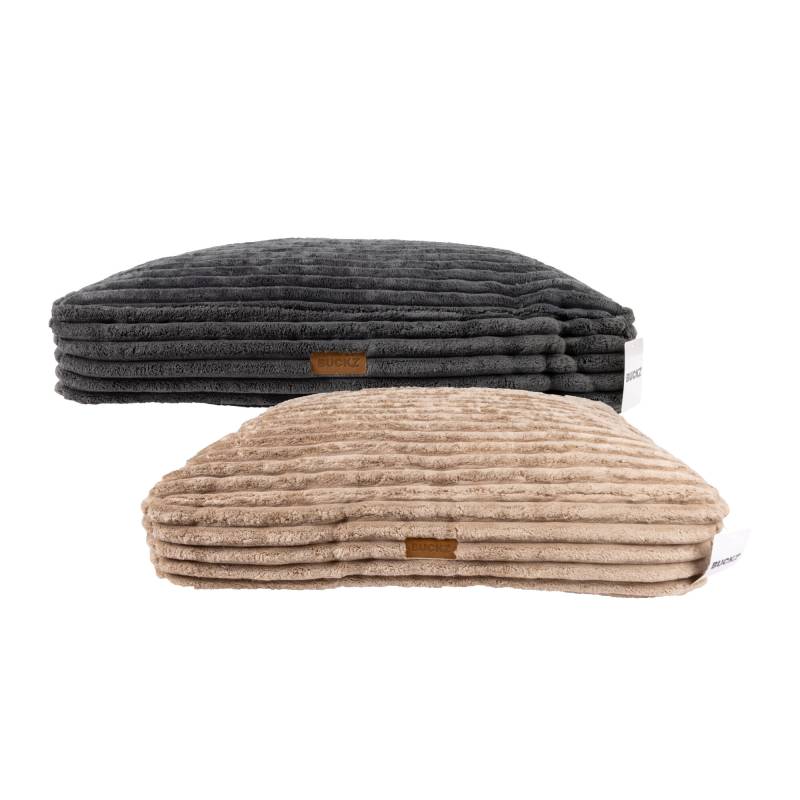Buckz Corduroy Hundebett Leo - Grau - L von Buckz