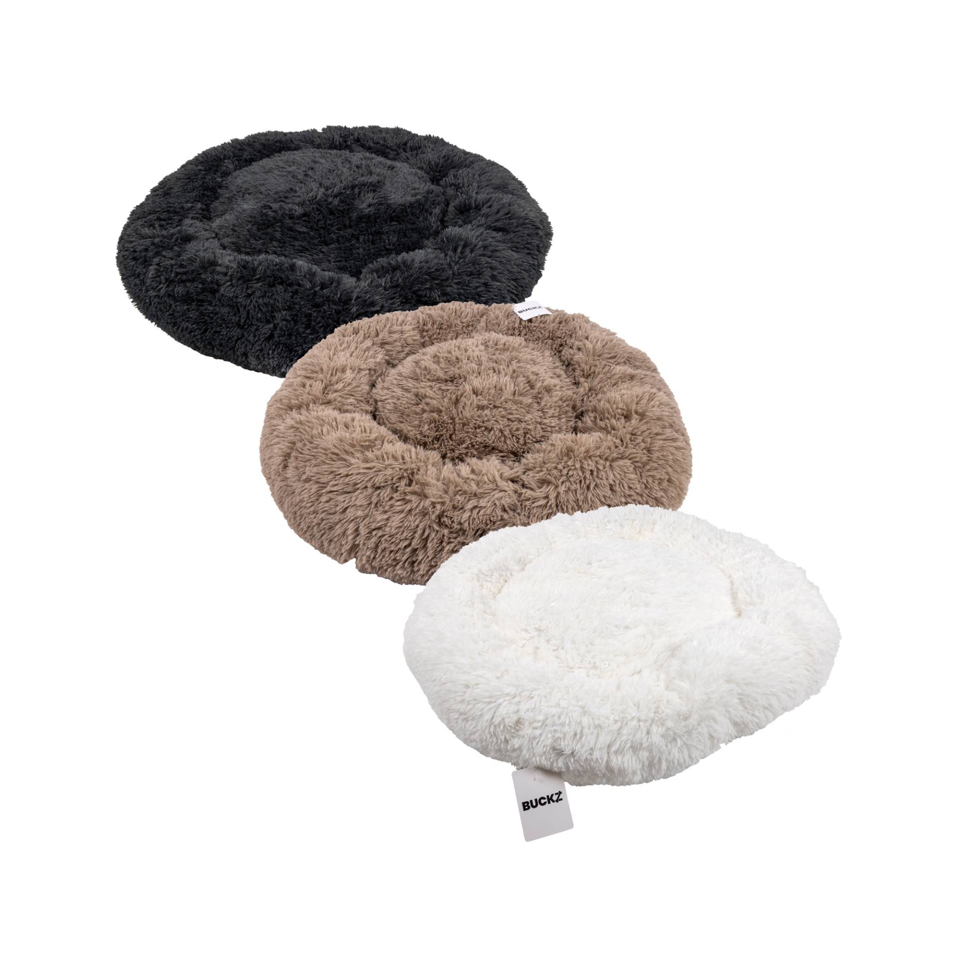 Buckz Donut Hundebett - Beige - 80 cm Buckz Donut Hundebett - Beige - 80 cm von Buckz