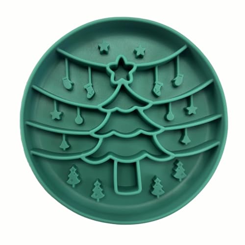 Buddy & Lola Festive Slow Feeder Hundenapf - Anreicherungsaktivität für Hunde, Saugnapf-Funktion für Stabilität, Hundenäpfe zum Verlangsamen des Fressens - Perfekte Hundeanreicherung - BPA-frei von Buddy & Lola