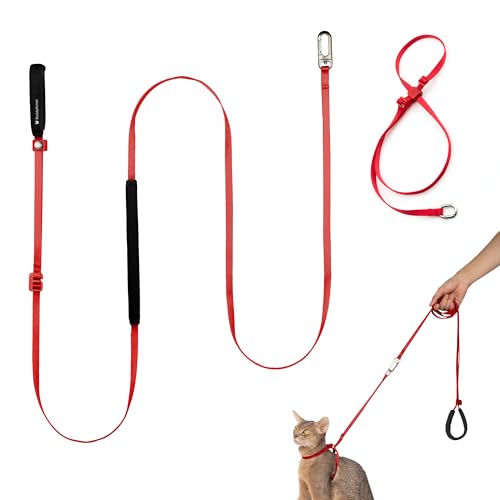 BuddyArmor Katzengeschirr und Leine, leichtes ausbruchsicheres Katzengeschirr mit gepolstertem Griff, verstellbare Katzenleine und Geschirr für Kätzchen, kleine und große Katzen, Spaziergangstraining BuddyArmor Katzengeschirr und Leine, leichtes ausbruchsicheres Katzengeschirr mit gepolstertem Griff, verstellbare Katzenleine und Geschirr für Kätzchen, kleine und große Katzen, Spaziergangstraining von BuddyArmor