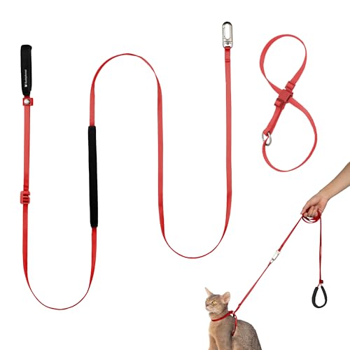 BuddyArmor Katzengeschirr und Leine, leichtes ausbruchsicheres Katzengeschirr mit gepolstertem Griff, verstellbare Katzenleine und Geschirr für Kätzchen, kleine und große Katzen, Spaziergangstraining BuddyArmor Katzengeschirr und Leine, leichtes ausbruchsicheres Katzengeschirr mit gepolstertem Griff, verstellbare Katzenleine und Geschirr für Kätzchen, kleine und große Katzen, Spaziergangstraining von BuddyArmor
