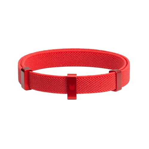 Katzenhalsband - BuddyArmor - Sicherheits-Schnellverschluss, kompatibel mit Airtag-Halter, Namensschild, leicht - verstellbar für Kätzchen, Katzen jeden Alters (Vivid Red) von BuddyArmor