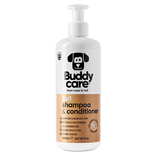 2in1 Shampoo & Conditioner von Buddycare - Praktisches Hundeshampoo und Conditioner in einem - Mit Aloe Vera und Pro-Vitamin B5 (500ml) 2in1 Shampoo & Conditioner von Buddycare - Praktisches Hundeshampoo und Conditioner in einem - Mit Aloe Vera und Pro-Vitamin B5 (500ml) von Buddycare