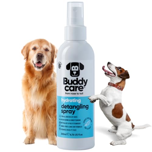 Buddycare Hunde-Entwirrungsspray, einfach anzuwendendes Entwirrungsspray für Hunde, Formel zum Einwirkenlassen ohne Ausspülen, 200 ml von Buddycare