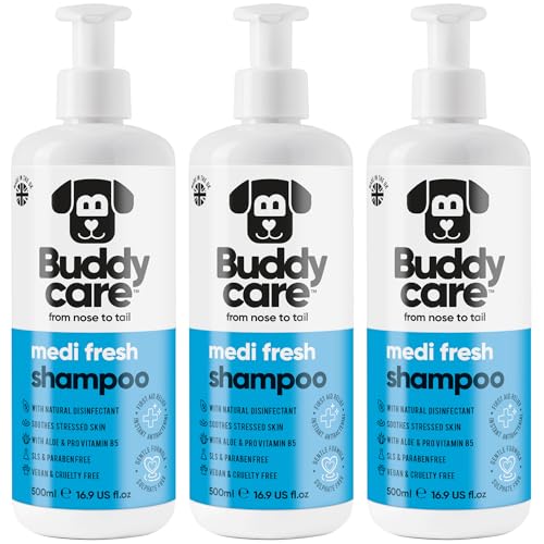 Buddycare - Medi Fresh Shampoo für Hunde – 500 ml x 3 Buddycare - Medi Fresh Shampoo für Hunde – 500 ml x 3 von Buddycare