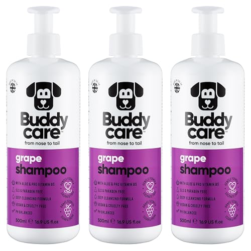 Buddycare - Shampoo für Hunde – Grape – 500 ml x 3 Buddycare - Shampoo für Hunde – Grape – 500 ml x 3 von Buddycare
