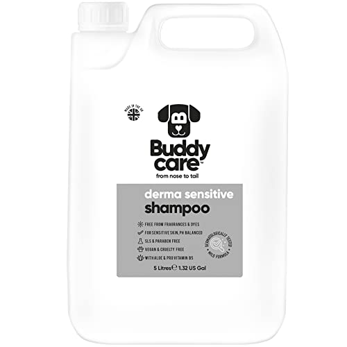 Derma Sensitive Shampoo von Buddycare - Hundeshampoo für empfindliche Haut - Mit Aloe Vera und Pro-Vitamin B5 (5L) von Buddycare