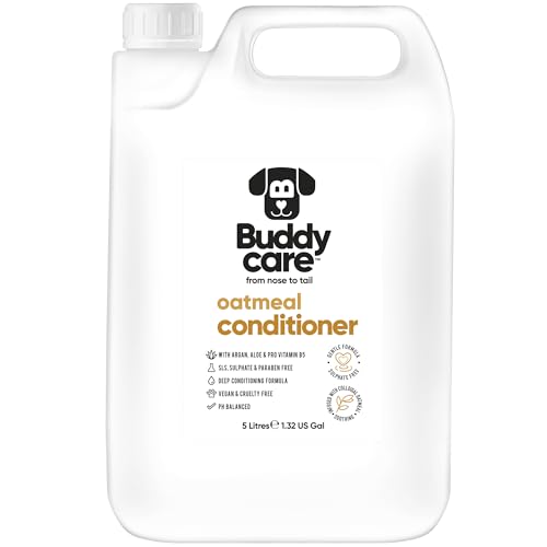 Haferflocken-Hundeconditioner von Buddycare - 5L - Haferbutterduftender Welpenconditioner mit Aloe Vera & Provitamin B5 Haferflocken-Hundeconditioner von Buddycare - 5L - Haferbutterduftender Welpenconditioner mit Aloe Vera & Provitamin B5 von Buddycare