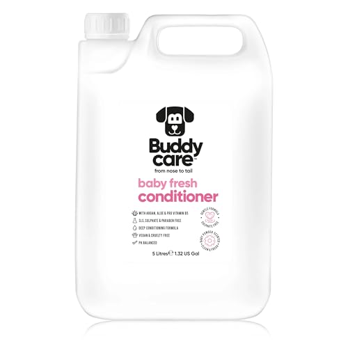 Revitalisant Pour Chien Baby Fresh de Buddycare - 5L - Revitalisant parfumé à la Poudre Pour bébé Avec aloès Vera et provitamine B5 Revitalisant Pour Chien Baby Fresh de Buddycare - 5L - Revitalisant parfumé à la Poudre Pour bébé Avec aloès Vera et provitamine B5 von Buddycare