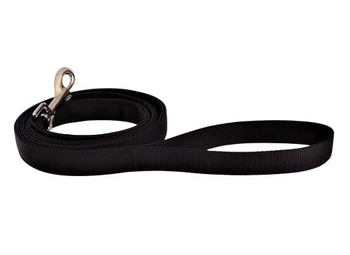 BUDDYPACK | Hundeleine mit Handschlaufe | 1,00 – 2,00 m lang | 20 mm breit | Bunt: Viele Hübsche Farben (1,00 m, Schwarz) von Buddypack