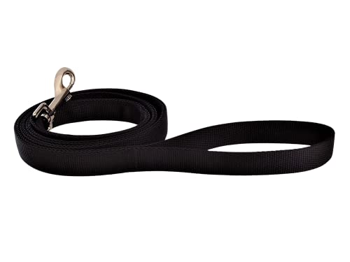 BUDDYPACK | Hundeleine mit Handschlaufe | 1,00 – 2,00 m lang | 20 mm breit | Bunt: Viele Hübsche Farben (1,60 m, Schwarz) von Buddypack