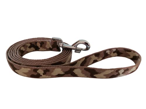 BUDDYPACK | Hundeleine mit Handschlaufe | 1,00 – 2,00 m lang | 25 mm breit | Hält auch sehr starken Leinenzug aus (Braun-Creme, 1,20 m) von Buddypack
